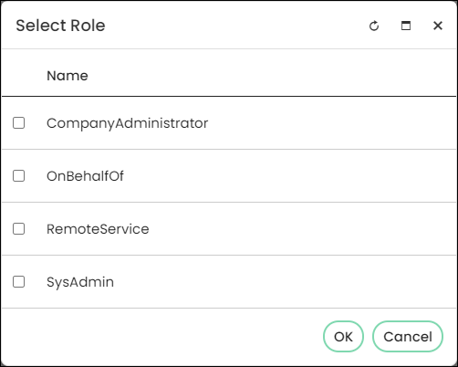 Select a role